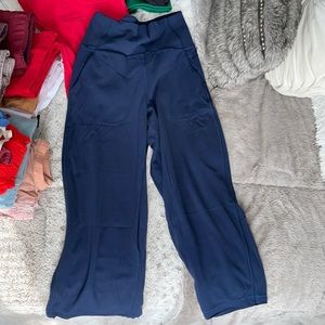 Align wide leg lululemon legging navy blue